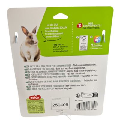 Râtelier à foin en métal Cosy XXL pour lapin et cochon d'Inde.