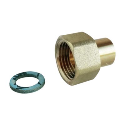Raccord 2 pièces pour GAZ NATUREL - Cuivre diam 12 - Ecr.tournant F15/21 - Somatherm For You