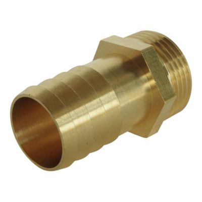 Raccord cannelé droit - Mâle 3/8"  pour tuyau d'arrosage diam 12mm - Somatherm For You
