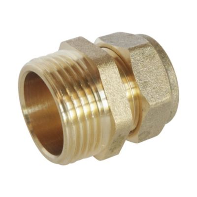 Raccord à compression laiton TC 16 - Mâle 15/21 - Somatherm For You