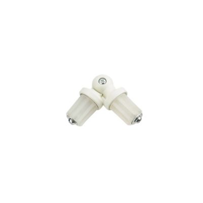 Raccord coudé pour barre à rideau Anafi GoodHome ⌀19 mm blanc