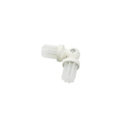 Raccord coudé pour barre à rideau Anafi GoodHome ⌀19 mm blanc