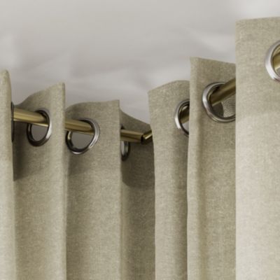 Raccord coudé pour tringle à rideau Elasa effet laiton doré Ø19mm GoodHome