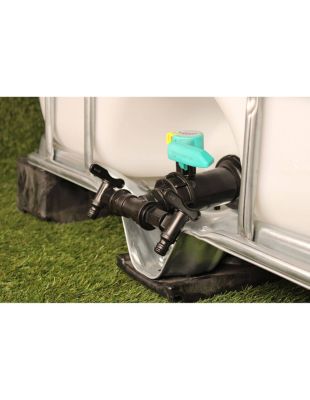 Raccord cuve eau S60X6 - 2 Robinets avec Nez (type Gardena)