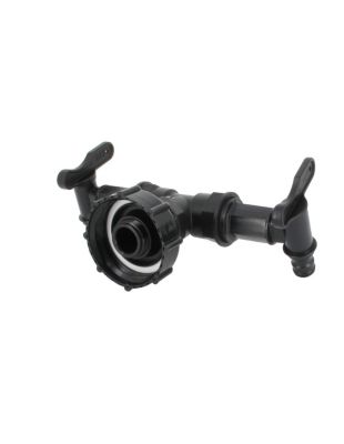 Raccord cuve eau S60X6 - 2 Robinets avec Nez (type Gardena)