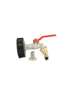 Raccord cuve S60X6 - Robinet ECO laiton 15 mm + Nez articulé