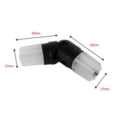 Raccord d'angle Araxos GoodHome Ø2,8 x L.6.4cm