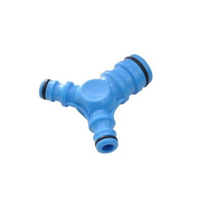 Raccord de tuyaux en Y triple embout male