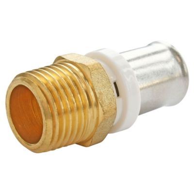 Raccord droit à sertir pour tube Multicouche Ø16 - droit mâle 20/27 (3/4")