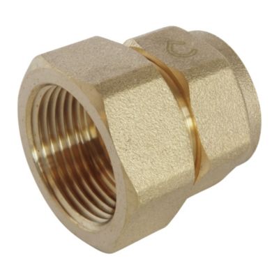 Raccord droit à visser pour tube PER diam 25 - Femelle 26/34 - Somatherm For You