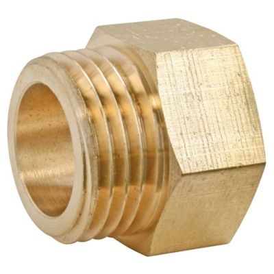Raccord égal laiton Mâle Femelle 20/27 (3/4"), lot de 2