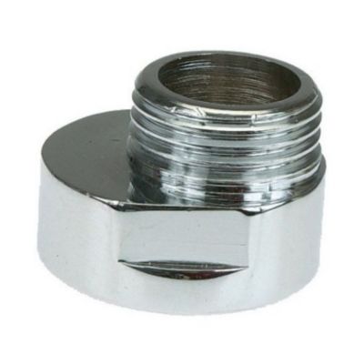 Raccord excentré 5mm M20x27 F20x27 chromé - GARIS- D44504C