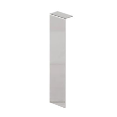 Raccord FCI pour plinthe FC en acier inoxydable 100 mm x 20 mm x 10 mm - argent miroir