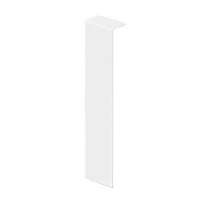 Raccord FCI pour plinthe FC en acier inoxydable 100 mm x 20 mm x 10 mm - blanc mat