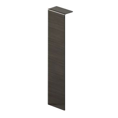 Raccord FCI pour plinthe FC en acier inoxydable 100 mm x 20 mm x 10 mm - noir brossé