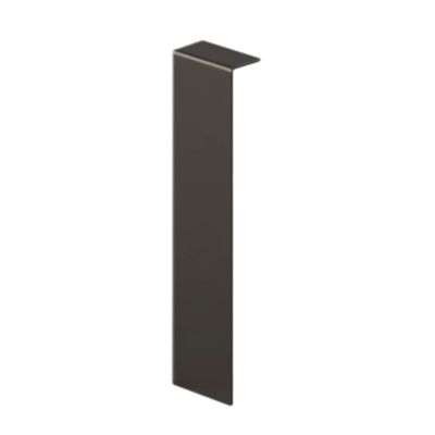 Raccord FCI pour plinthe FC en acier inoxydable 100 mm x 20 mm x 10 mm - noir mat