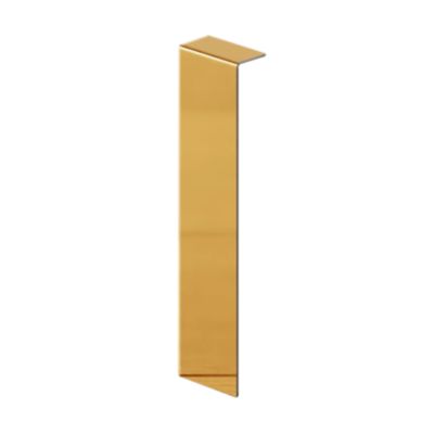 Raccord FCI pour plinthe FC en acier inoxydable 100 mm x 20 mm x 10 mm - or miroir