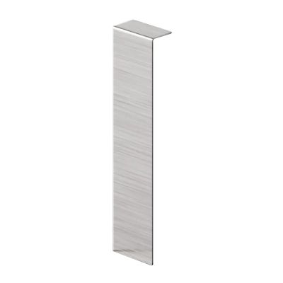 Raccord FCI pour plinthe FC en acier inoxydable 60 mm x 20 mm x 10 mm - argent brossé