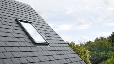 Raccord fenêtre de toit simple sur ardoises Velux EDL MK08 gris