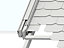 Raccord fenêtre de toit simple sur ardoises Velux EDN CK04 gris