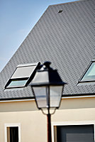 Raccord fenêtre de toit simple sur ardoises Velux EDN MK06 gris