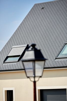 Raccord fenêtre de toit simple sur ardoises Velux EDN UK04 gris