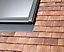 Raccord fenêtre de toit simple sur tuiles plates Velux EDP CK02 gris