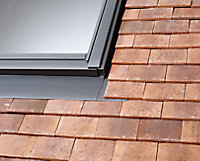 Raccord fenêtre de toit simple sur tuiles plates Velux EDP CK04 gris