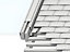Raccord fenêtre de toit simple sur tuiles plates Velux EDP CK04 gris
