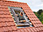 Raccord fenêtre de toit simple sur tuiles Velux EDW MK08 rouge