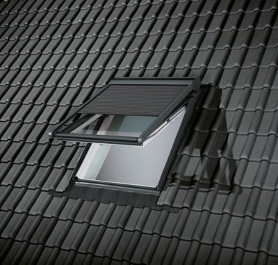 Raccord fenêtre de toit simple sur tuiles Velux EDW SK06 gris