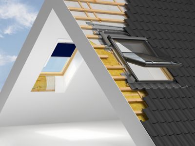 Raccord fenêtre de toit simple sur tuiles Velux EDW SK06 rouge