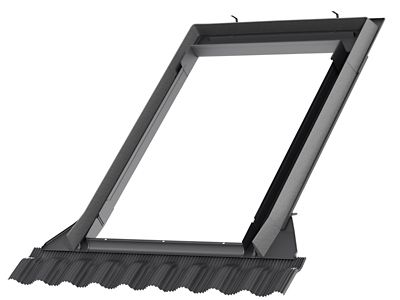 Raccord fenêtre de toit simple sur tuiles Velux EDW UK04 gris