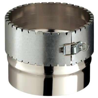 Raccord flexible conduit émaillé 180/150 mm Poujoulat