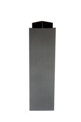Raccord jonction droite de plinthe de cuisine Nordlinger 16/19 mm, gris x 4