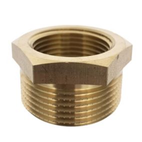 Raccord mamelon réduction mâle femelle en laiton à visser       diam 3/4" x 1/2" - à l'unité