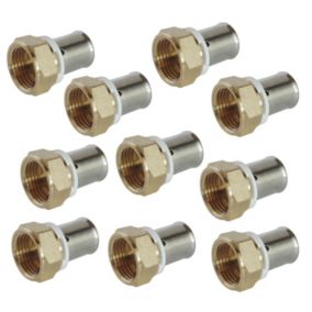 Raccord PER à sertir DN 16 1/2'' avec écrou tournant Somatherm for you 10 pièces