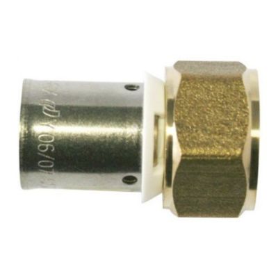 Raccord PER à sertir Somapess DN 12 3/8'' avec écrou tournant  - GARIS - 3301-12-12