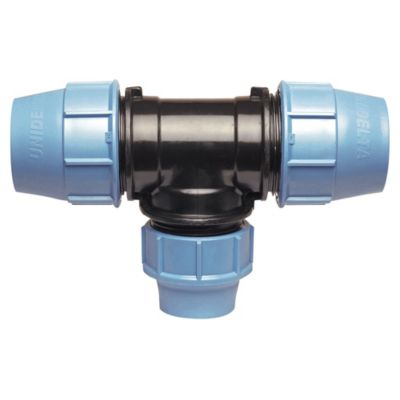 Raccord plastique Té réduit au centre pour tube PE diam 32-25-32 mm - Somatherm For You