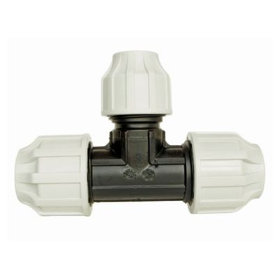 Raccord plastique Té réduit au centre pour tube PE diam 32-25-32 mm - Somatherm For You