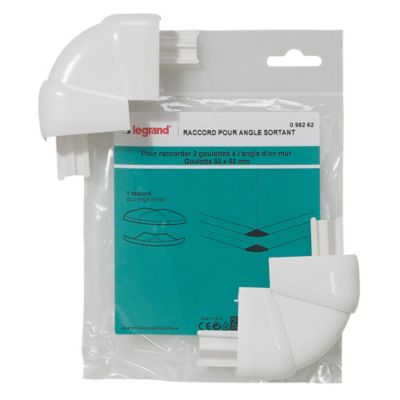 Raccord pour angle sortant, pour goulotte Mosaic 80 x 50 mm Legrand
