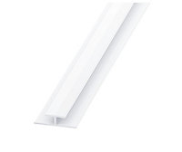 Raccord pour panneau Ep.3,5 mm PVC blanc, 1 m