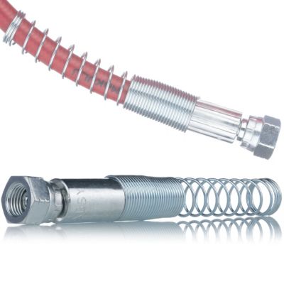 Raccord pour Tuyau de Peinture 1/4 - Acier Inoxydable, Protection Anti-Usure, Ressorts Anti-Pliage, Durable