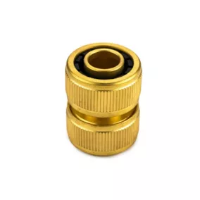 Raccord réparateur pour tuyau d'arrosage - Suan - En laiton - Dimension : 19 mm