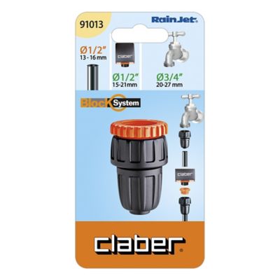 Raccord robinet 20/27 pour tuyau 13/16mm