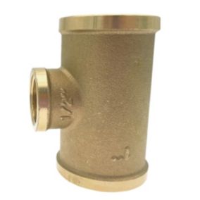 Raccord Té réduit à visser femelle en laiton       diam 1" x 1/2" x 1" - à l'unité
