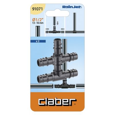 Raccord Té à 3 sorties (lot de 2)