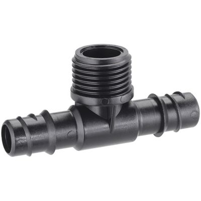 Raccord Té fileté mâle 3 voies 15/21 mm