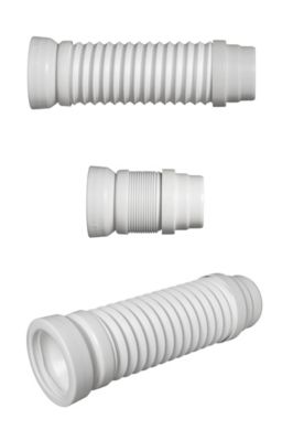 Raccord WC extensible MULTIDROIT - Extensibilité: 180-380mm - raccordement canalisation diam : 93 et 100 mm