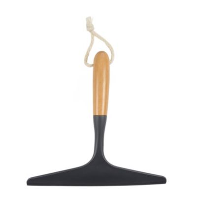 Raclette de douche avec manche en bambou (25 cm - Gris anthracite)